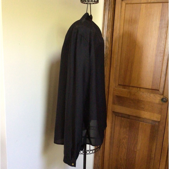 Worthington black zip closure tunic, Large - Picture 2 of 5